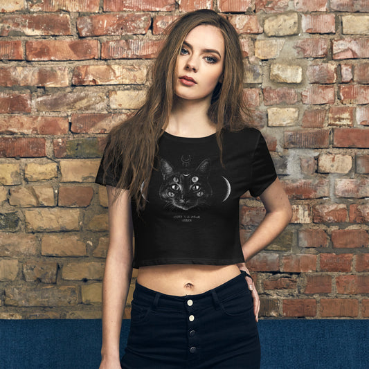 Cat Eyes Crop Tee