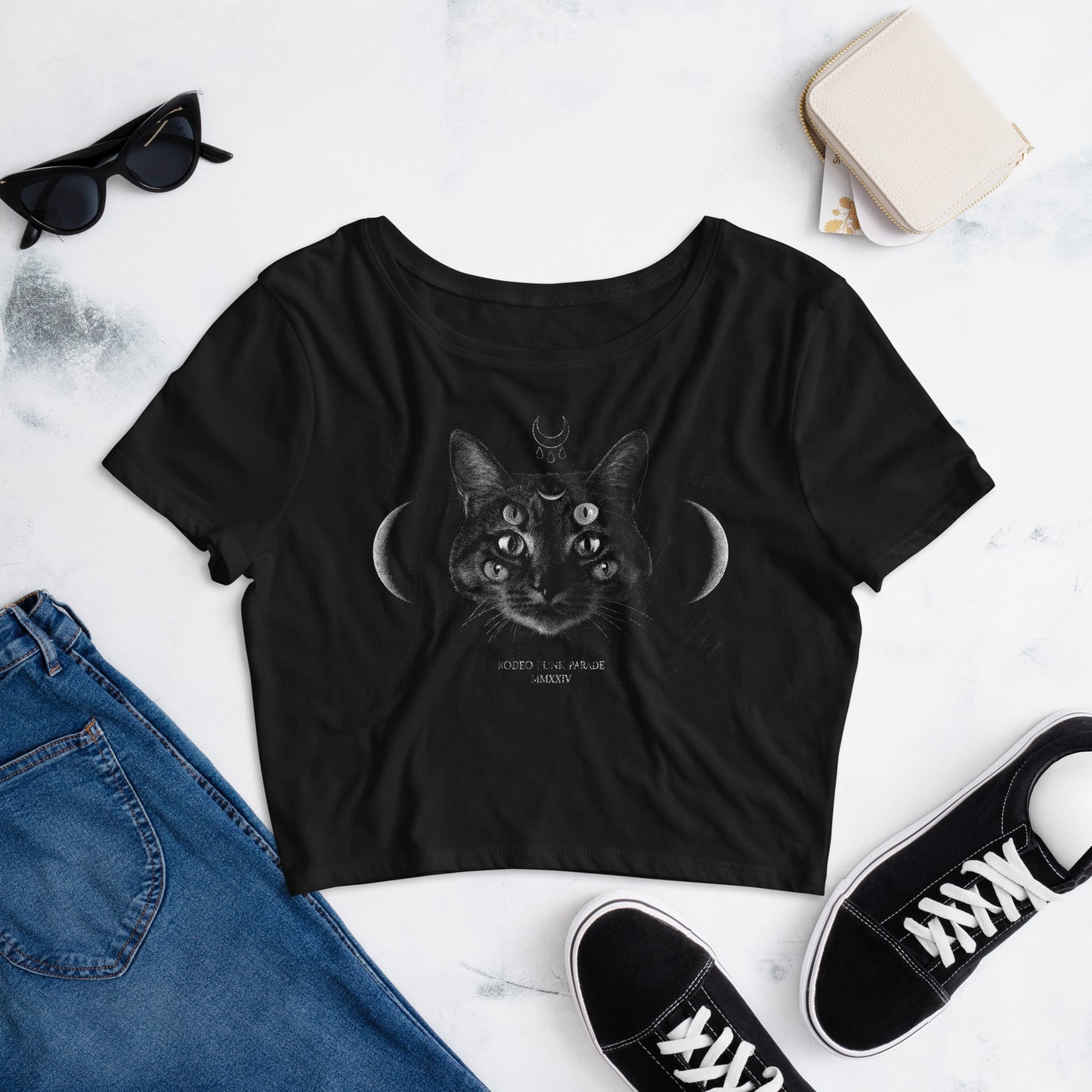 Cat Eyes Crop Tee