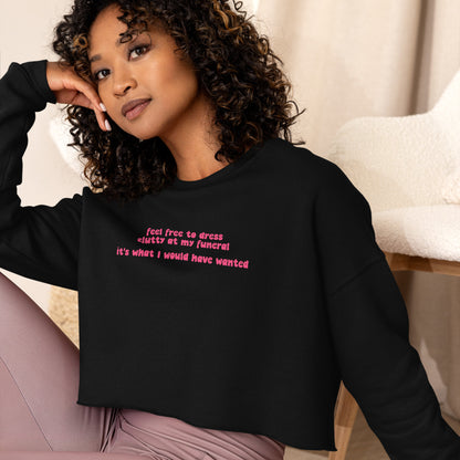 Funeral Crop Sweatshirt