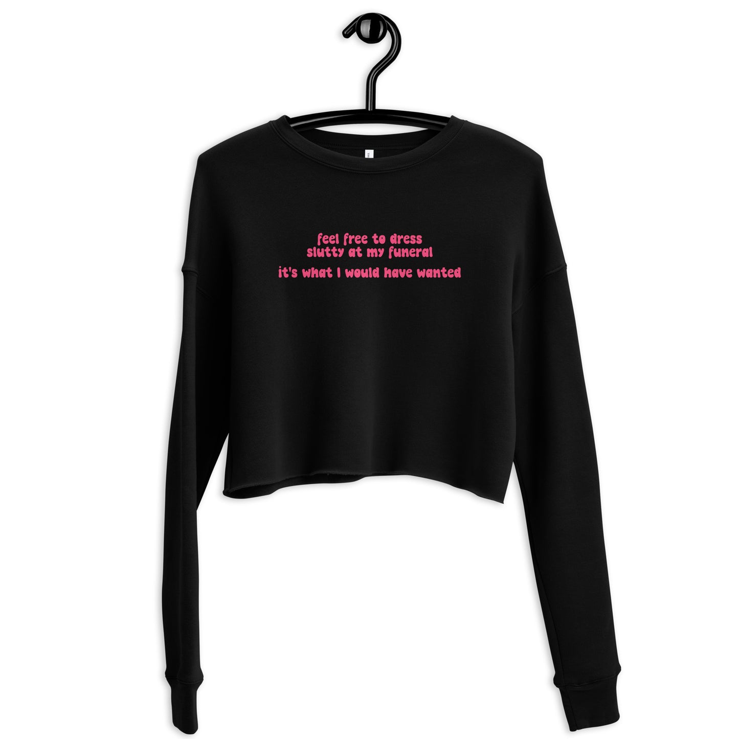 Funeral Crop Sweatshirt